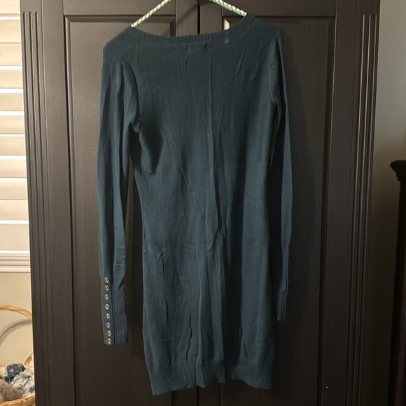 Dark green sweater dress - Picture 2 of 5